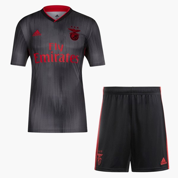 Camiseta Benfica Segunda equipo Niño 2019-20 Negro Gris